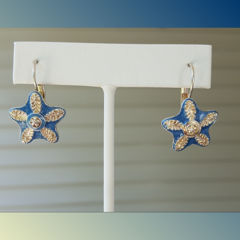 Starfish Leverback Earrings